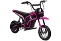 HOMCOM Elektro-Kindermotorrad mit 24V 350W Motor, 8-16 KMH Geschwindigkeitsmodus, Belastbarkeit 65 kg, (1-tlg), mit 12 Zoll Luftreifen, Musik Scheinwerfer, für 8–12 Jahre, Rosa