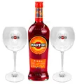 Martini Fiero Wermut 1L (14,4% Vol) + Martini Royale Ballon Cocktail Glas Set -