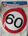 Girlande zum 60. Geburtstag im Verkehrsschild-Design