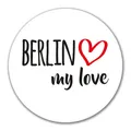 Aufkleber Berlin my love 10cm Sticker Berlin Geschenkidee Präsent Mitbringsel So