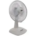 SOLIS OF SWITZERLAND Tischventilator Desk Fan, Typ 746, 45 W, 3 Stufen, Oszillationsfunktion, max. 54 dB weiß