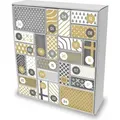 itenga SET Adventskalender zum Füllen Quader Mix (weiß) + Sticker Z57 - Weiß