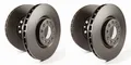 EBC Bremsscheiben Premium Vorne+Hinten für Audi 90 (89, 89Q, 8A, B3)