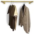 RSR Hangers Kleiderstange Garderobe Industrial Design Gold für Wand Wandmontage Garderobenstange 30 cm