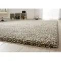 Steffensmeier Hochflor-Teppich Twilight, Rechteckig, Ragolle Hochflorteppich Shaggy Langflor grau|silberfarben Rechteckig | 133 cm x 195 cm