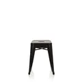 hjh OFFICE Hocker VANTAGGIO Sitzhocker Bistro-Hocker Sitz Stahl metallic schw99