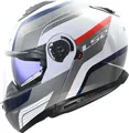 LS2 FF908 Strobe II Monza Klapphelm, weiß/blau/rot, M (57/58)