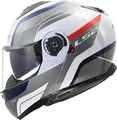 LS2, Modularer Motorradhelm STROBE II MONZA White Blue Red, M