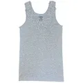 Toker Collection® Achselhemd Damen Unterhemd mit extra breiter Spitze (1 Stück, einzeln gepackt) Spitze in vielen Varianten grau 44/46