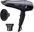CONFU 2300W Profi Föhn Ionen Technologie Salon Haartrockner mit Diffusor StylingDüse Professional Fön AC Motor Schnell Trocken Leistungsstark 2 Geschwindigkeit und 3 Heizstufen Kalt Europäisch 220V