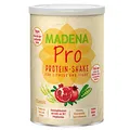 MADENA Pro Vegan Protein Pulver – rein pflanzliches Proteinpulver aus Reis u. Erbsen ohne Soja – Eiweißpulver vegan mit hochdosiertem Granatapfelextrakt für deinen Protein-Shake, ohne Zucker