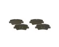 4 St. BOSCH Bremsbelagsatz, Scheibenbremse 0986494557