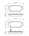 BOSCH 0986494557 Bremsbelagsatz. Scheibenbremse