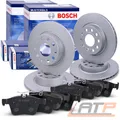 BOSCH Bremsscheiben + Bremsbeläge Vorderachse+Hinterachse für HYUNDAI
