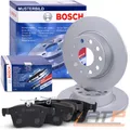 BOSCH Bremsscheiben + Bremsbeläge Hinterachse für HYUNDAI