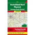 Deutschland Nord physisch metallbestäbt in Rolle / Freytag-Berndt u. Artaria / Blätter und Karten