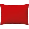 Schlafgut Woven Satin Bettwäsche Kissenbezug einzeln 60x80 cm | red-deep - rot