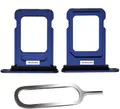 IS-TECK SIM-Kartenhalter Ersatz SIM-Tray Kompatibel mit iPhone 12 inklusive SIM-Nadel SIM-Kartensteckplatz (Blau)