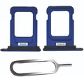 iPHONE 12 SIM KARTEN HALTER TRAY ADAPTER FACH STECKER SLOT CARD NADEL BLAU