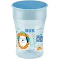 NUK Magic Cup Löwe mit Trinkrand & Deckel 230 ml Trinkbecher blau ab 8 Monaten