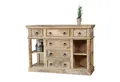 baario Kommode Kommode PAZIN rustikal 120cm, massiv Mangoholz Vintage Anrichte Landhaus