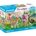PLAYMOBIL Princess Magic Starter Pack Feen mit süßen Waldtieren 71800
