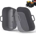 Airfryer Silikonform 2 Stück für Ninja Dual Zone AF400EU/EUCP AF200EU, COSORI, J