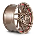1x BARRACUDA DRAGOON Higloss-Bronze undercut Trimline red 8.5Jx19 5x112 ET33