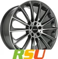 GMP Stellar anthracite polished 8x19" ET45 LK5 112 ML 66.6 Alufelgen 19 Zoll