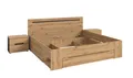 xonox.home Schlafzimmer-Set Canu, (3tlg. Set inkl. Nachtkommoden, Bett 180X200), Basalt grau Nachbildung Melamin beschichtet modern 284x87x205 cm