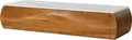 MASSIVMOEBEL24 Lowboard Akazie 124x40x25 natur lackiert / Marmor weiß MONTREAL #132