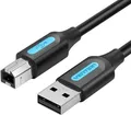 Vention COQBL-Kabel, USB-A 2.0 auf USB-B, 10 m, schwarzes PVC