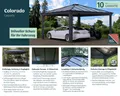 Carport Colorado 14x14 Doppelcarport 422x422x207 cm Autodach Aluminium | Canopia