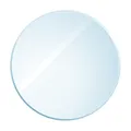 raik Kamin Glasplatte Kreis 110 x 110 cm ESG Sicherheitsglas transparent inkl. Facette Funkenschutz Bodenplatte für Kaminofen Holzofen Feuerstelle 1100 x 1100 mm