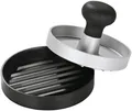 RÖSLE Burgerpresse 25082, Aluminiumguss, Kunststoff, Fleischpresse zum einfachen Formen von Burgerpatties, Ø 11 cm