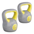 GORILLA SPORTS® Kettlebell - 2kg, 3kg, 4kg, 5kg, 6kg, 8kg, 10kg, 12kg, 14kg, 16kg, 18kg, 20kg Gewichte, Einzeln/Set, mit/ohne Ablage, Kunststoff - Kugelhantel, Schwunghantel, Kugelgewicht