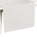 Pichler Tischwäsche Cordoba Tischläufer 50x150 cm | brillant-weiss - weiß