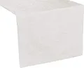 Pichler CORDOBA_050/150_BW hochwertig und bügelfrei - Gedeckläufer 50 x 150 cm brillantweiß