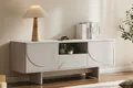riess-ambiente TV-Board SAVOY 150cm weiß - Keramik, mit Schublade, 3D-Front, Stauraum, stehend (Einzelartikel, 1 St), modernes Lowboard - ideal für Flur, Ess-, Wohnbereich und TV-Ecke