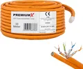 PremiumX 10m CAT 7 Netzwerkkabel Duplex LAN Kabel Ethernet Datenkabel