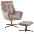 Beliani Sessel, Beige, Textil, 1-Sitzer, 60x104x82 cm, Wohnzimmer, Sessel, Polstersessel