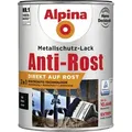 Metallschutz-lack Anti-rost 2,5 L Schwarz Matt Metallack Schutzlack - Alpina