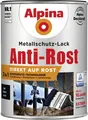 Alpina Metallschutz-Lack Anti-Rost 2,5 l schwarz matt Metallack Schutzlack