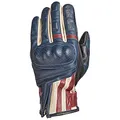 Held Motorradhandschuhe kurz Motorrad Handschuh Paxton Handschuh blau/beige/burgund 8, Herren, Chopper/Cruiser, Sommer, Leder