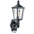 steinel Außen-Wandleuchte L 15 S SW, Bewegungsmelder, Leuchtdauer einstellbar, Tageslichtsensor, Leuchtmittel wechselbar schwarz