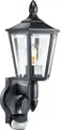 Steinel L 15 S 617813 Außenwandleuchte mit Bewegungsmelder Energiesparlampe, LED E27 60W Schwarz