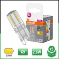 OSRAM 5x LED Leuchtmittel G9 2,6W = 30W 320lm 2700K Warmweiß 300° 5 Stück