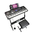 RockJam RJ761-SK 61 Tasten Elektrisches Keyboard Schwarz Neu Inkl. Rechnung