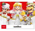 Nintendo Amiibo Super Mario Odyssey Triple Wedding Set Mario Bowser Peach / Set
