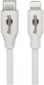 goobay Lightning USB Type C Kabel (MFi), weiß - Länge: 1,0 m